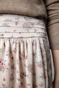 Gonna Jadala - Gonna corta bianca con stampa floreale donna