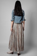 Gonna Johan Leopard - Gonna lunga con stampa leopardata Donna