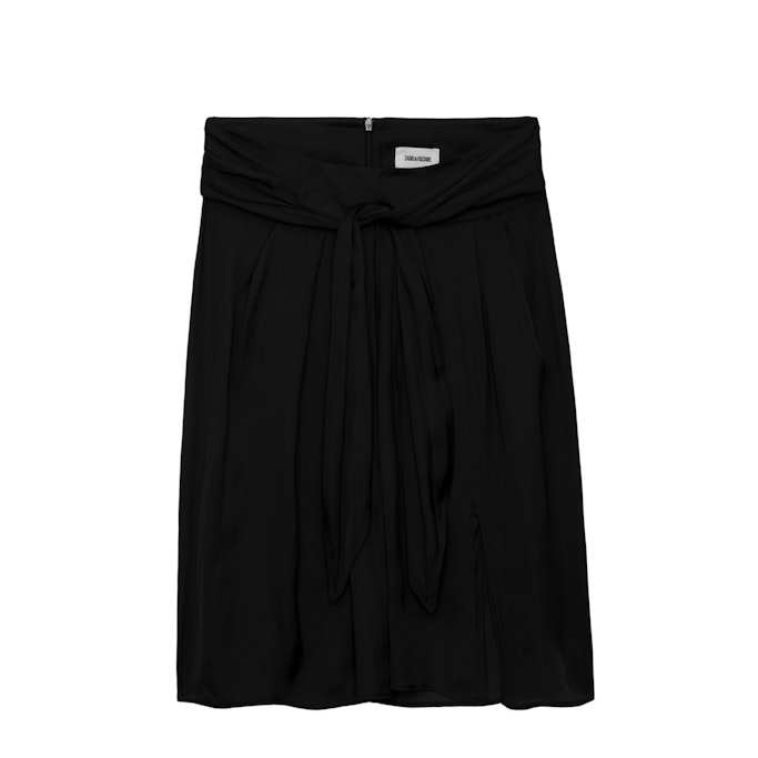 Zadig & Voltaire Joji Satin Skirt In Black