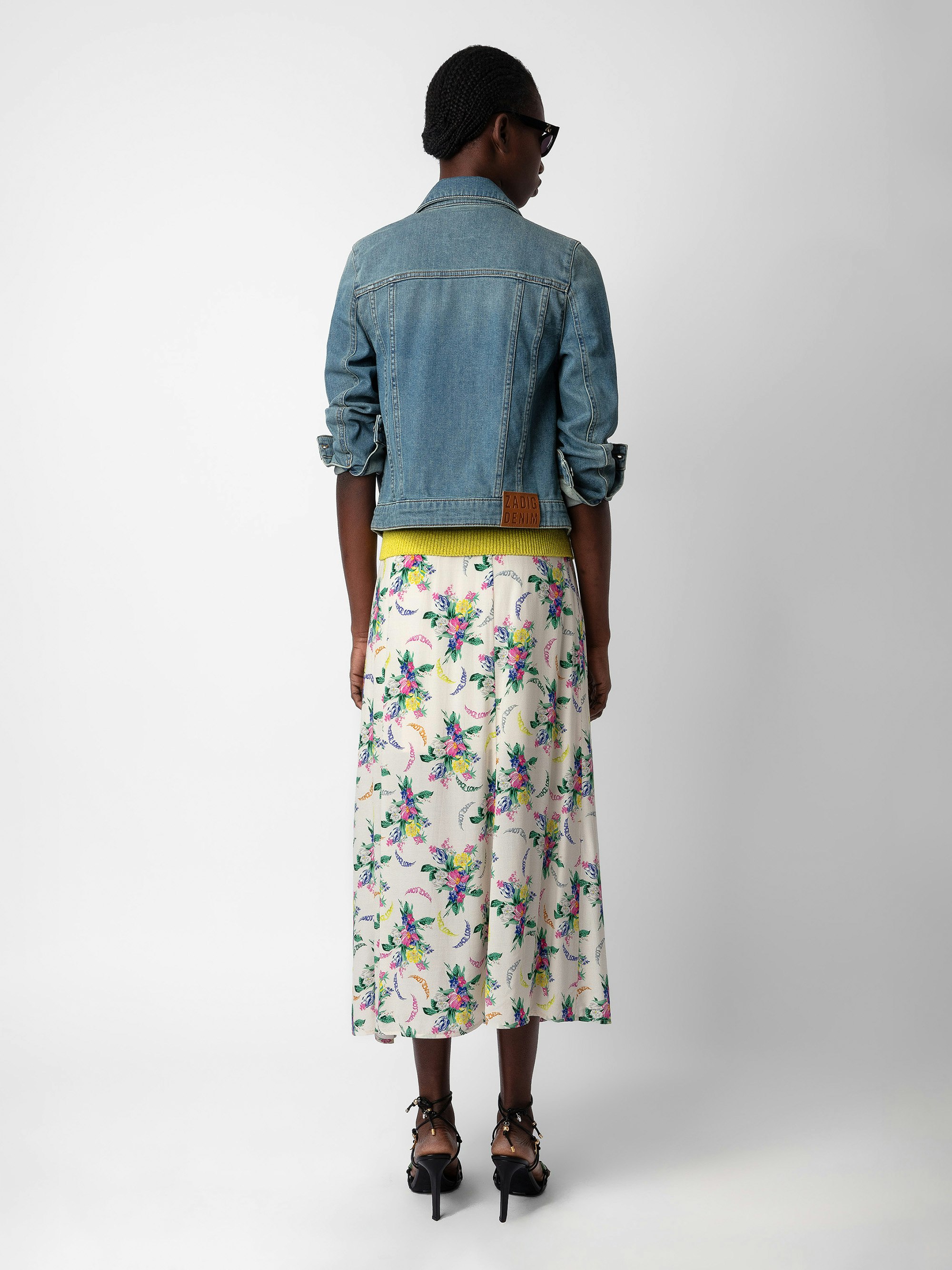 スカート ZADIG & VOLTAIRE Woman Skirt Yellow Cream WWSK00379 MASTIC June Skirt skirt beige women | Zadig&Voltaire