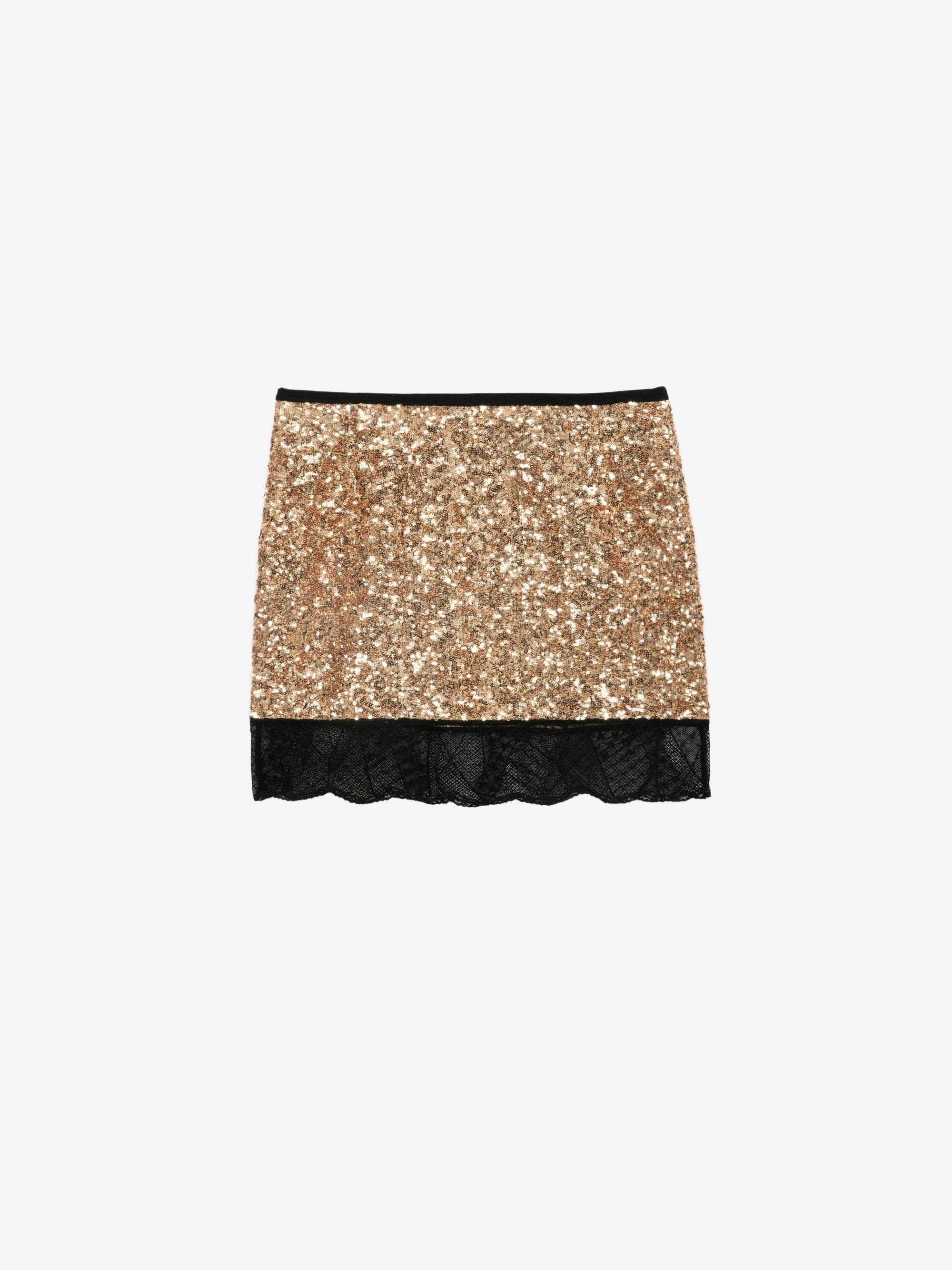 Short Brown Leopard Velvet Skirt | Zadig&Voltaire