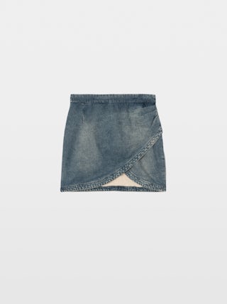 Julipe Denim Skirt - Short denim skirt.