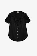 Top Tober Jac ZV Soie - Top en soie jacquard ZV noir femme