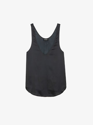 Tarys Satin Top - Satin tank top.