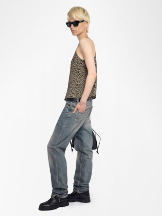 Débardeur Tarysa - Débardeur en viscose imprimée.