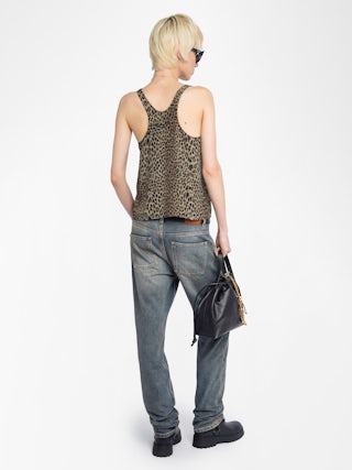 Débardeur Tarysa - Débardeur en viscose imprimée.