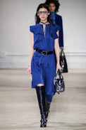 Robe Soie Racky - Robe bleu marine en soie femme.