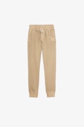 Lemmy Children’s Trousers - Children’s beige cotton joggers