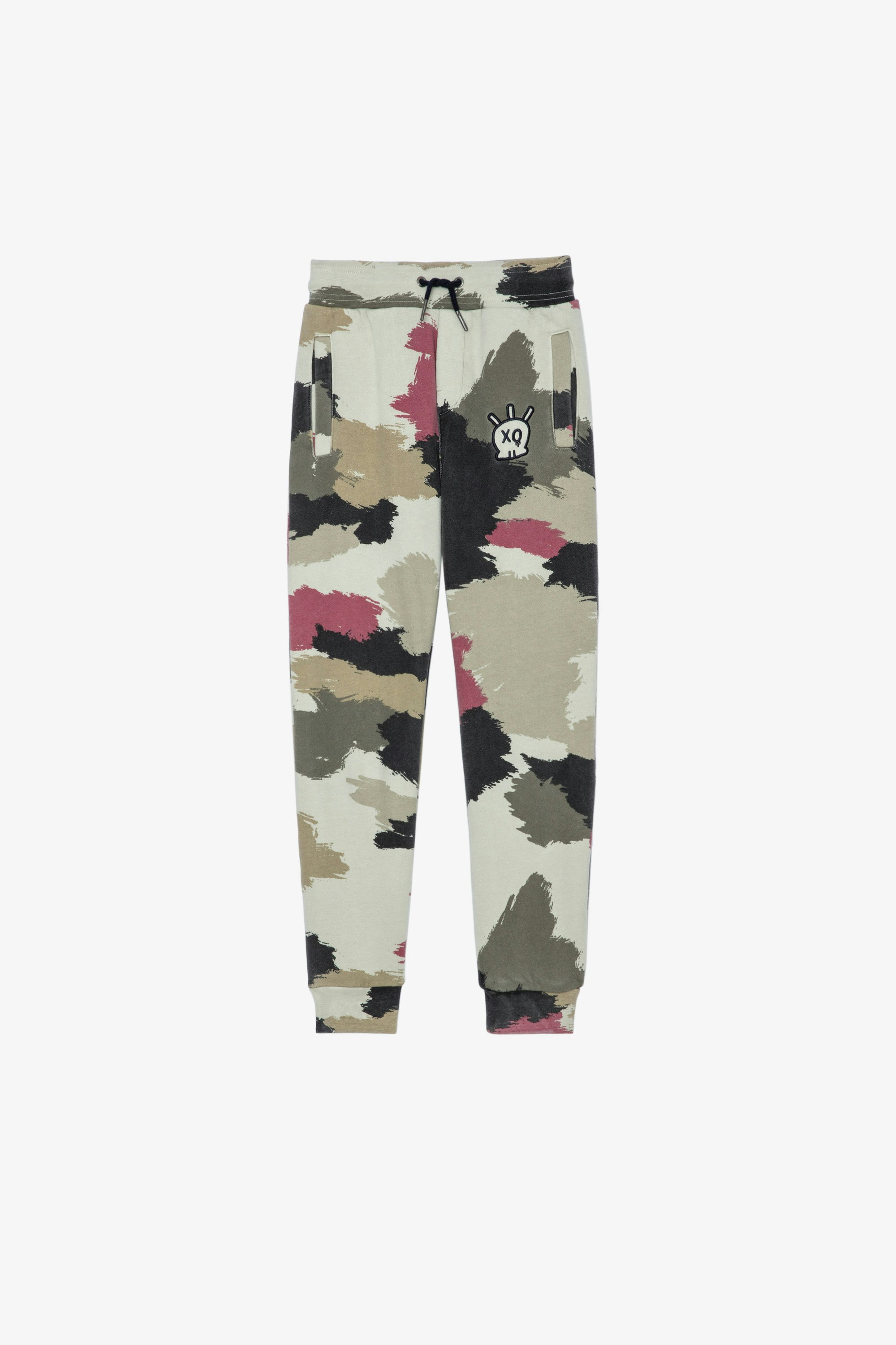 Kinderhose Lemmy Kinder-Jogginghose aus Baumwolle mit Camouflage-Print 