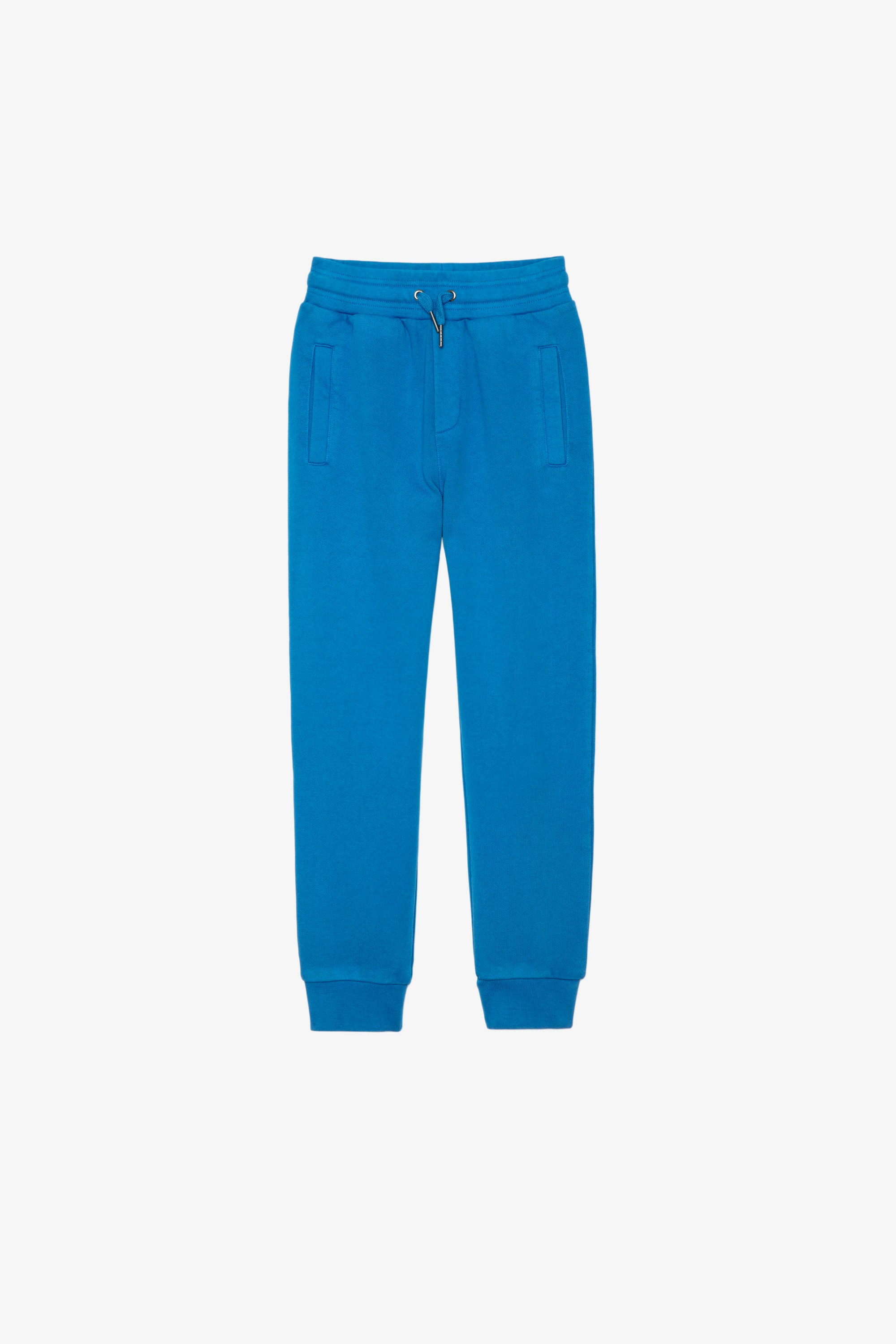 Kinderhose Lemmy Kinder-Jogginghose aus blauer Baumwolle