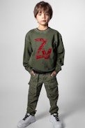 Felpa Joe junior - Felpa in cotone verde junior