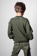 Felpa Joe junior - Felpa in cotone verde junior