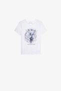 Boxer Children’s T-Shirt - Children’s white cotton short-sleeve Henley T-shirt