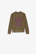 Upper Children’s Sweatshirt - Children’s khaki sweatshirt with insignia