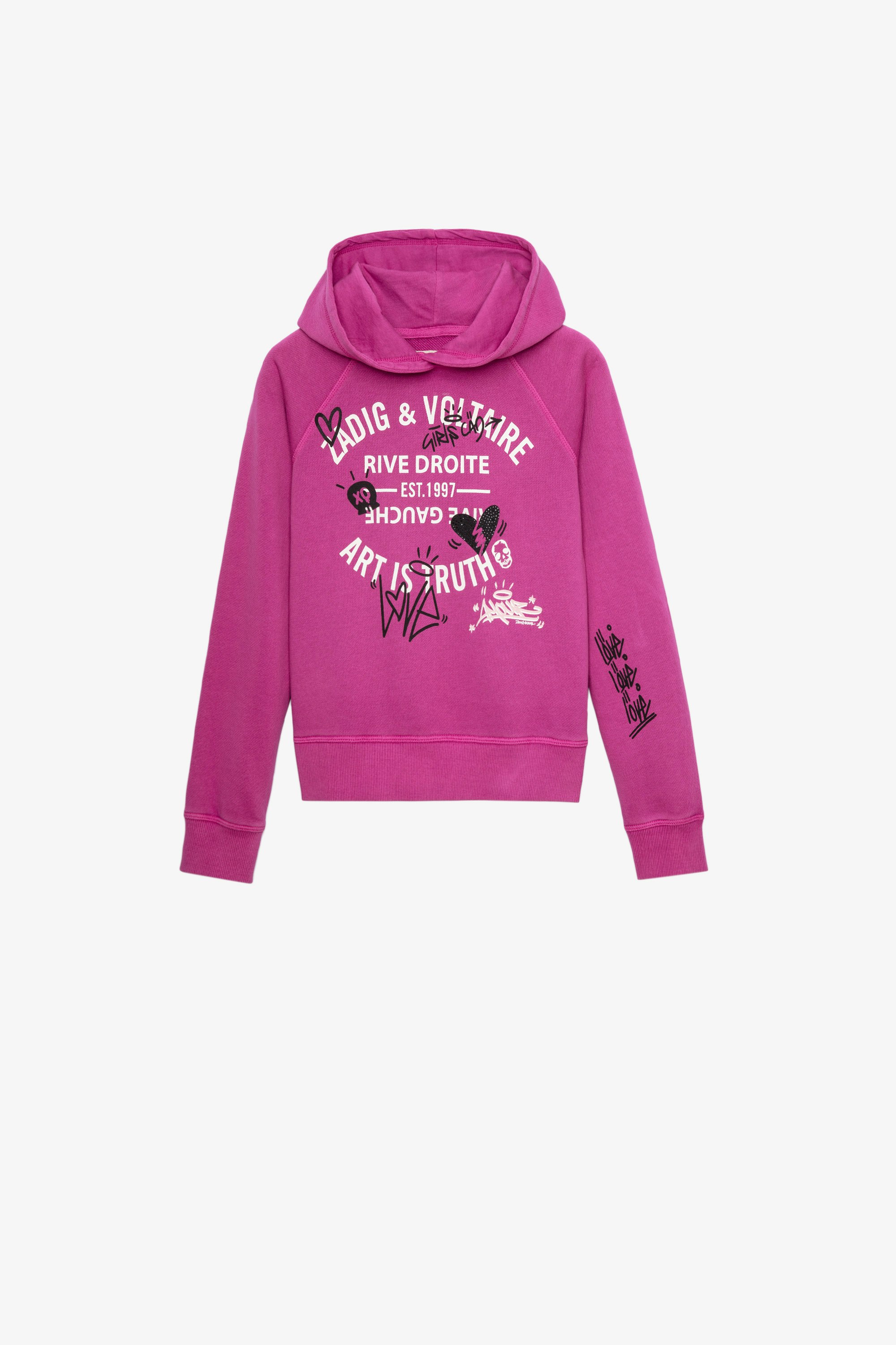 Georgia Children’s Sweatshirt  Children’s pink cotton hoodie 
