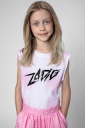 Anie Children's T-Shirt - Children's cotton t-shirt in electric pink