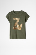 Anie Children's T-Shirt - Children's cotton t-shirt in green