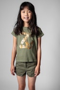 Anie Children's T-Shirt - Children's cotton t-shirt in green