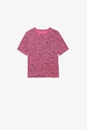 Porter Leopard Girls' T-Shirt - Girls' cotton t-shirt with all over leopard print.