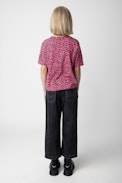 Porter Leopard Girls' T-Shirt - Girls' cotton t-shirt with all over leopard print.