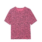 Porter Leopard Girls' T-Shirt - Girls' cotton t-shirt with all over leopard print.
