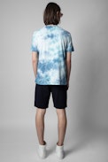 Party Shorts - Men's navy blue cotton shorts