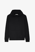 Sanchi Photo Print Hoodie - Men’s black hoodie with Car photo print on the back.