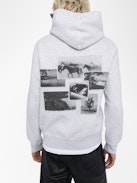 Felpa Sanchi - Felpa con cappuccio a maniche lunghe con fotoprint sul retro.