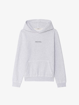 Sweatshirt Sanchi - Hooded long-sleeved sweatshirt with photoprint on the back.