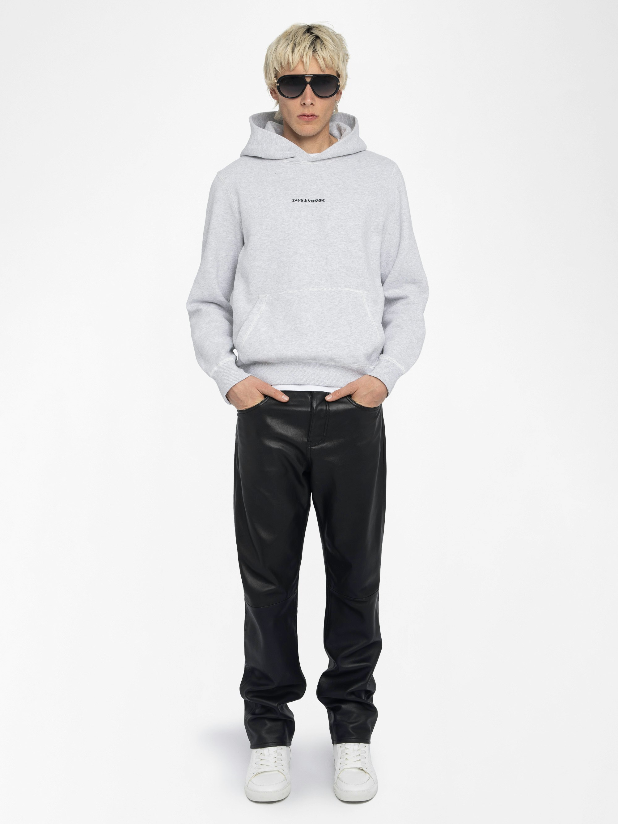 Sweatshirt Sanchi - Hooded long-sleeved sweatshirt with photoprint on the back.
