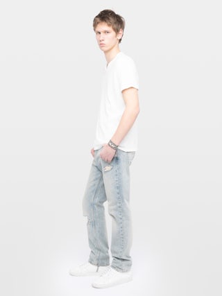 Tunisien Monastir - Tunisien manches courtes avec imprimé aile sur la manche.