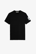T-shirt Tommy HC Arrow  - Tee-shirt en coton de couleur noire avec une flèche inscrite sur la manche gauche Homme