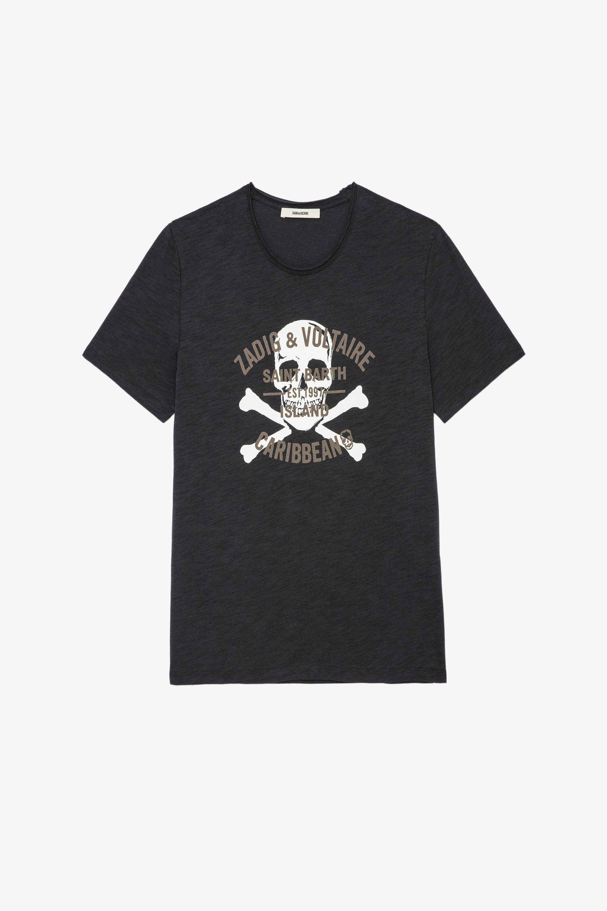 T-Shirt Toby Flamme Blason Skull  Herren-T-Shirt mit Skull XO-Print