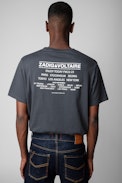 Ted Photoprint Concert T-Shirt - Men’s anthracite cotton T-shirt with photoprint