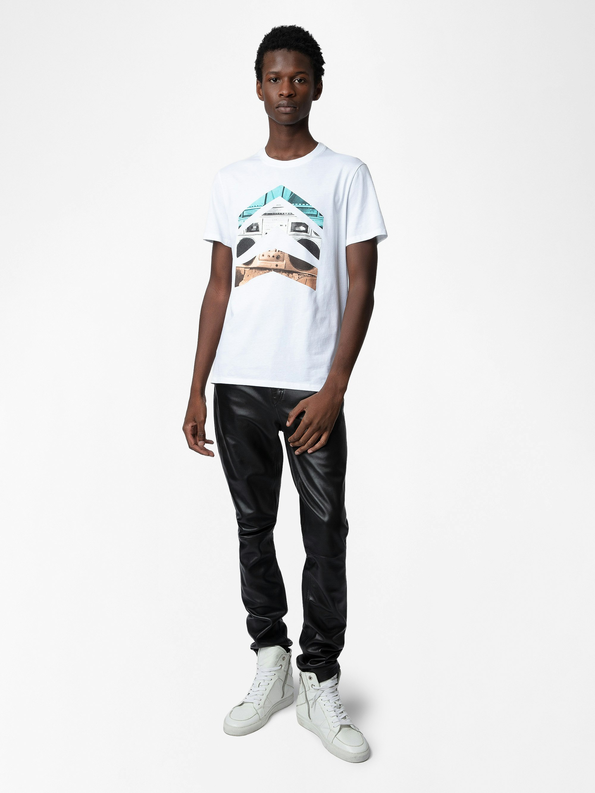 T-shirt Tommy - Short-sleeved t-shirt with arrow print.