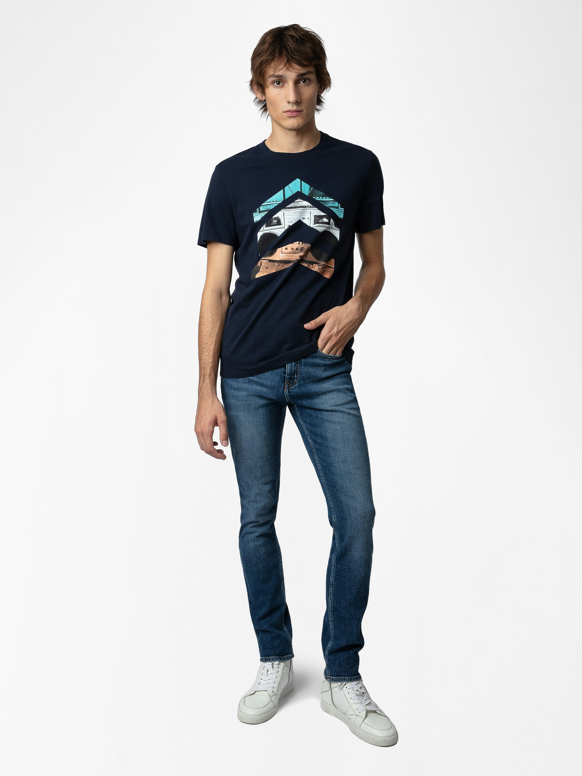 T-shirt Tommy - Short-sleeved t-shirt with arrow print.