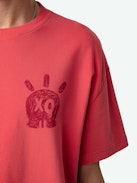 Teddy Skull T-shirt - Short-sleeved oversized organic cotton T-shirt with XO Skull print on the front.