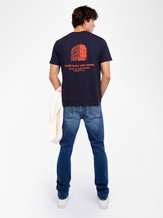 Tommy T-shirt - Unisex T-shirt with Chateau Voltaire design on back.