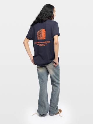 Tommy T-shirt - Unisex T-shirt with Chateau Voltaire design on back.