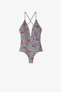 Jormi swimsuit - 1-piece women's swimsuit with plunging neckline