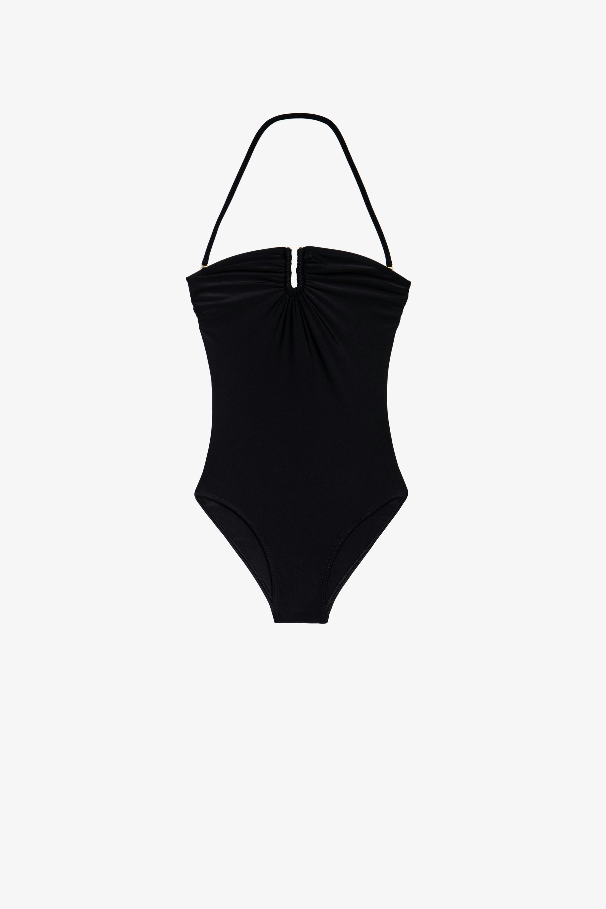 Badeanzug Wings Schwarzer, einteiliger Damen-Badeanzug