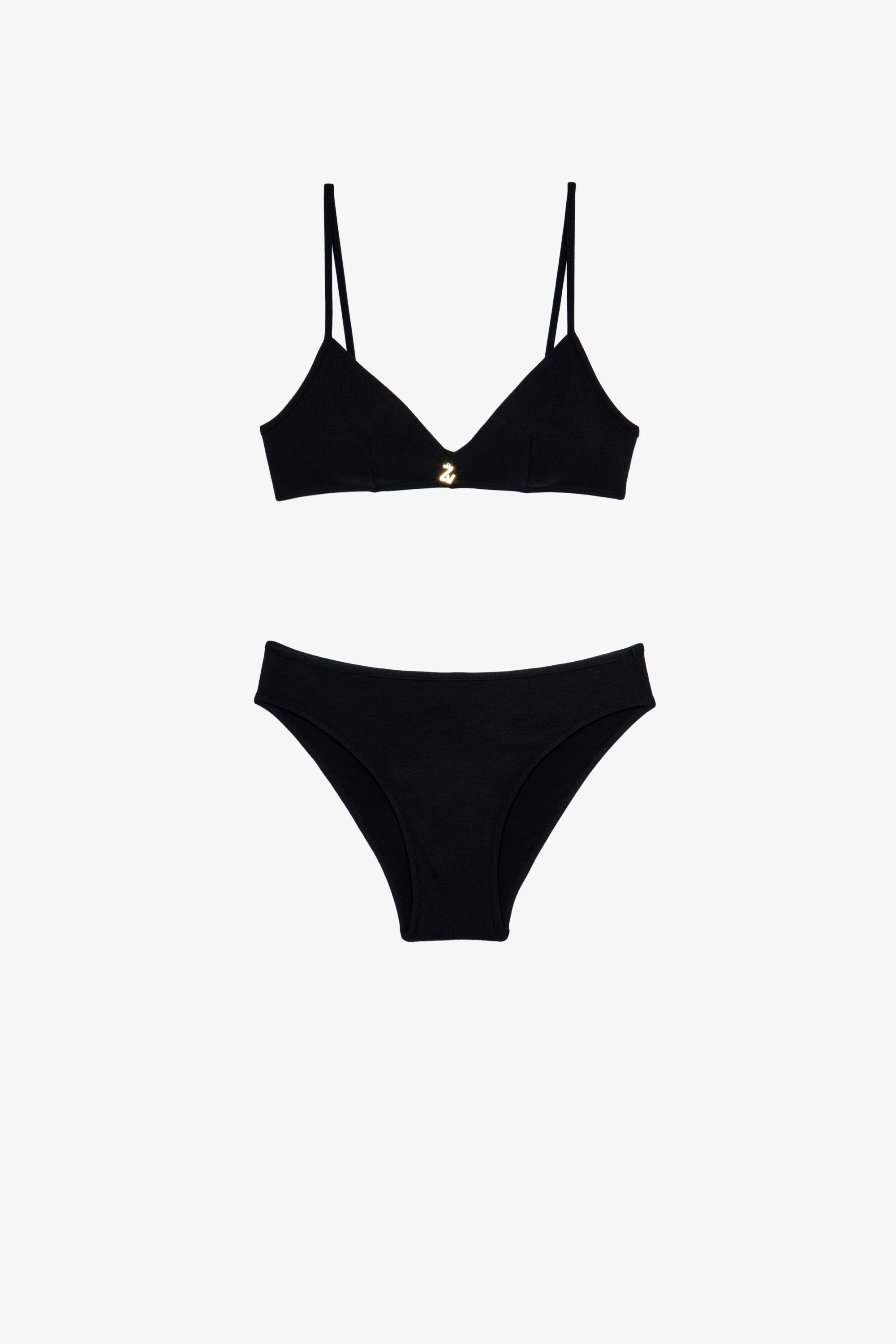 ZV Charm Eco Swimsuit 2-piece women's bikini in black
