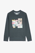 Sudadera Judy Zadig Dream - Sudadera gris estampada con inscripción «Zadig Dream» en la espalda para mujer.
