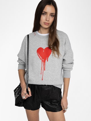Oscar Sweatshirt - Round neck sweatshirt with long sleeves and front print.