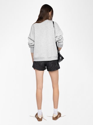 Oscar Sweatshirt - Round neck sweatshirt with long sleeves and front print.
