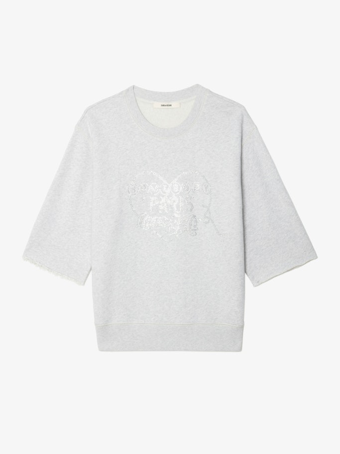 Sweatshirt Edmond Gris Chine Clai - Taille S - Zadig & Voltaire - Modalova
