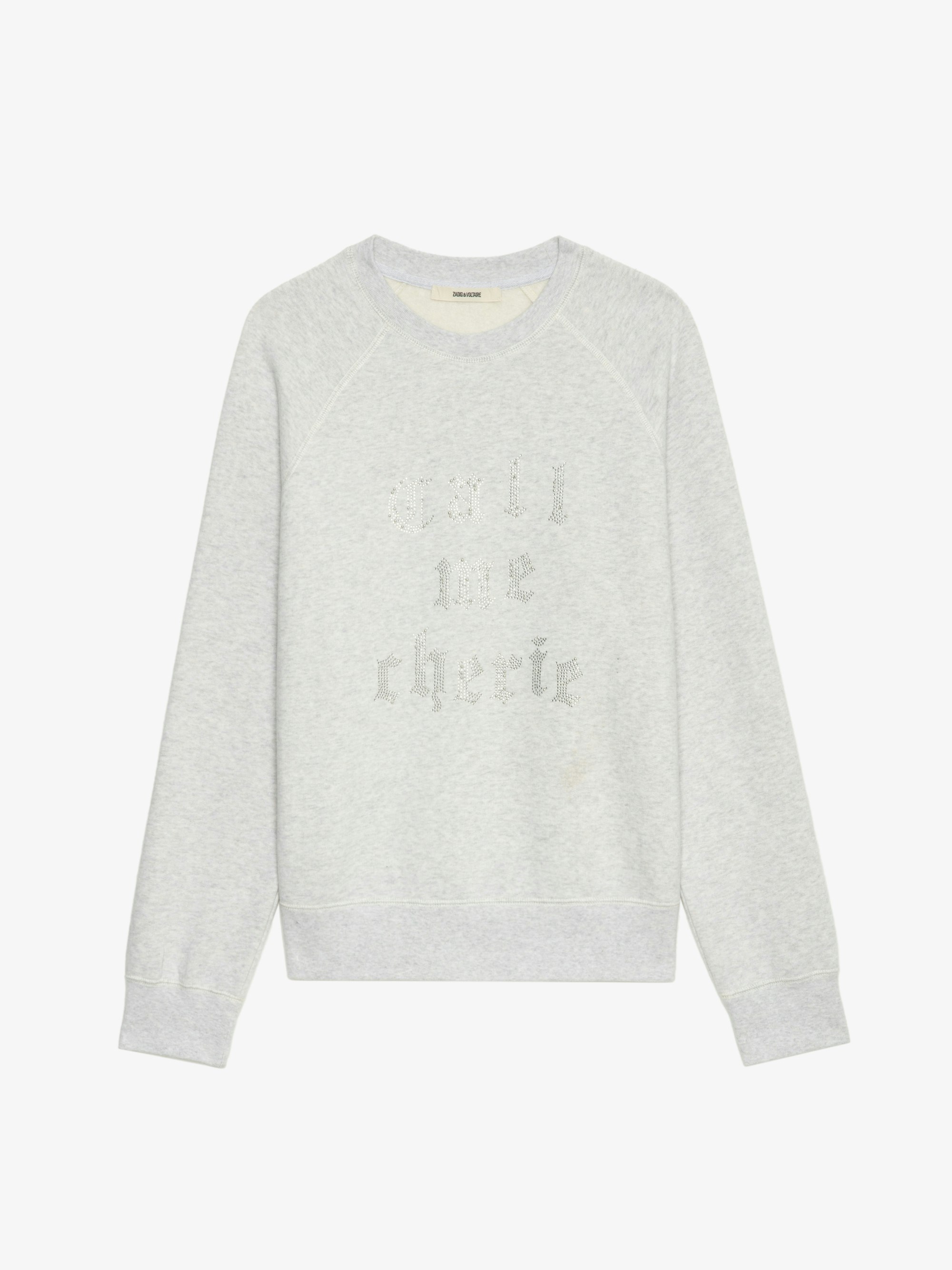 zadig&voltaire レースブラウス Upper Wings Strass Gray Sweatshirt | Zadig&Voltaire