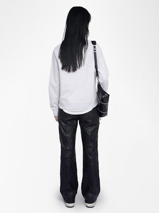 Upper Sweatshirt - Sweatshirt long sleeves patch wording at front.