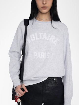 Upper Sweatshirt - Sweatshirt long sleeves patch wording at front.