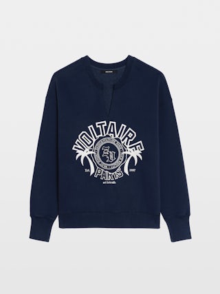 Sweatshirt Olive - Sweatshirt manches longues avec blason sur le devant.